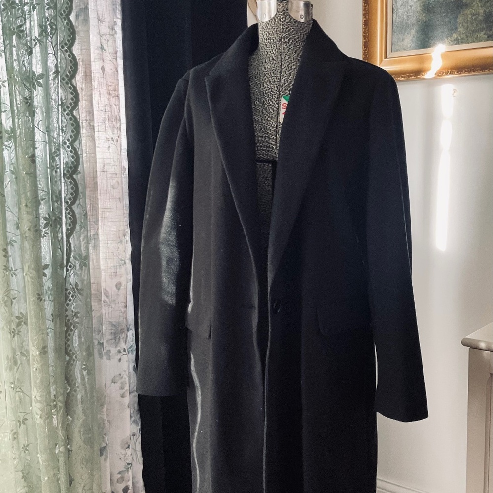 Black peacoat